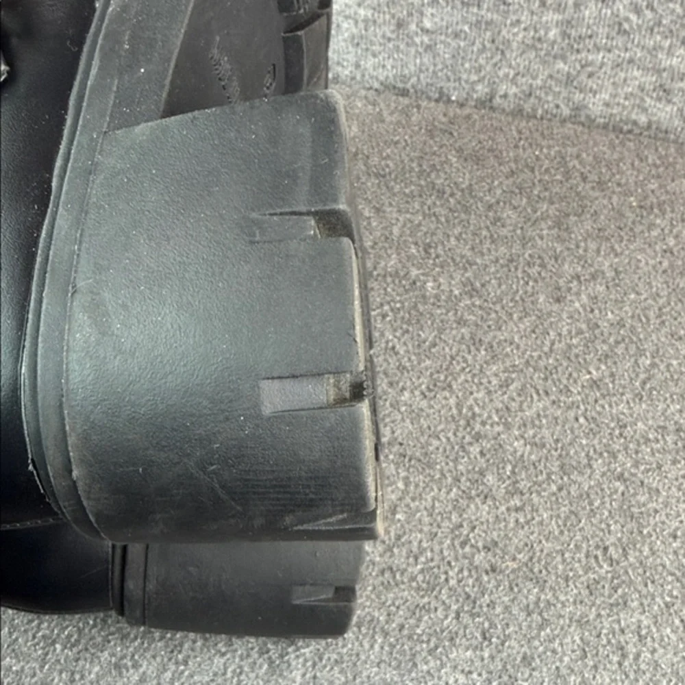Steve Madden Girl Black Chunky Platform Mary‎ Jane Shoes Size 7.5